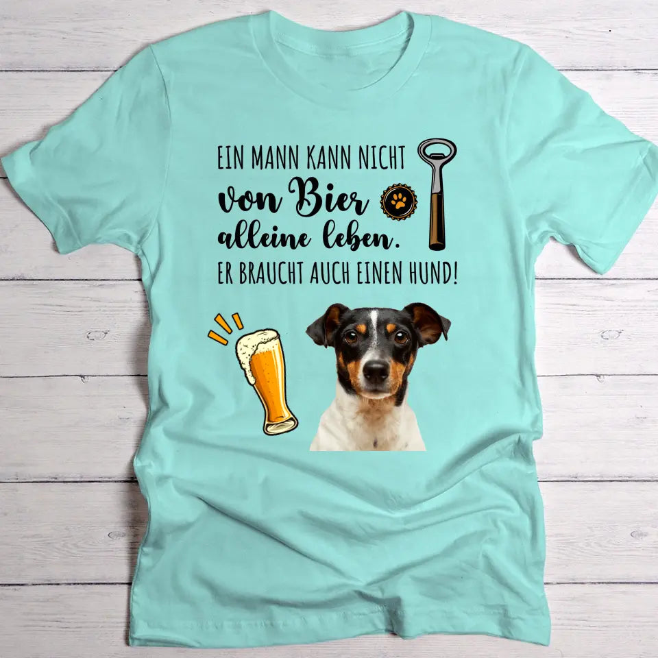 Bier & mein Haustier - Individuelles T-Shirt