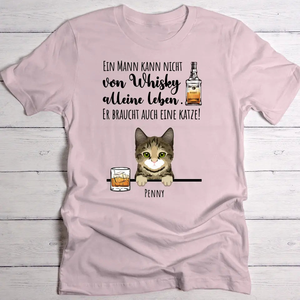 Whisky & Miau - Individuelles T-Shirt