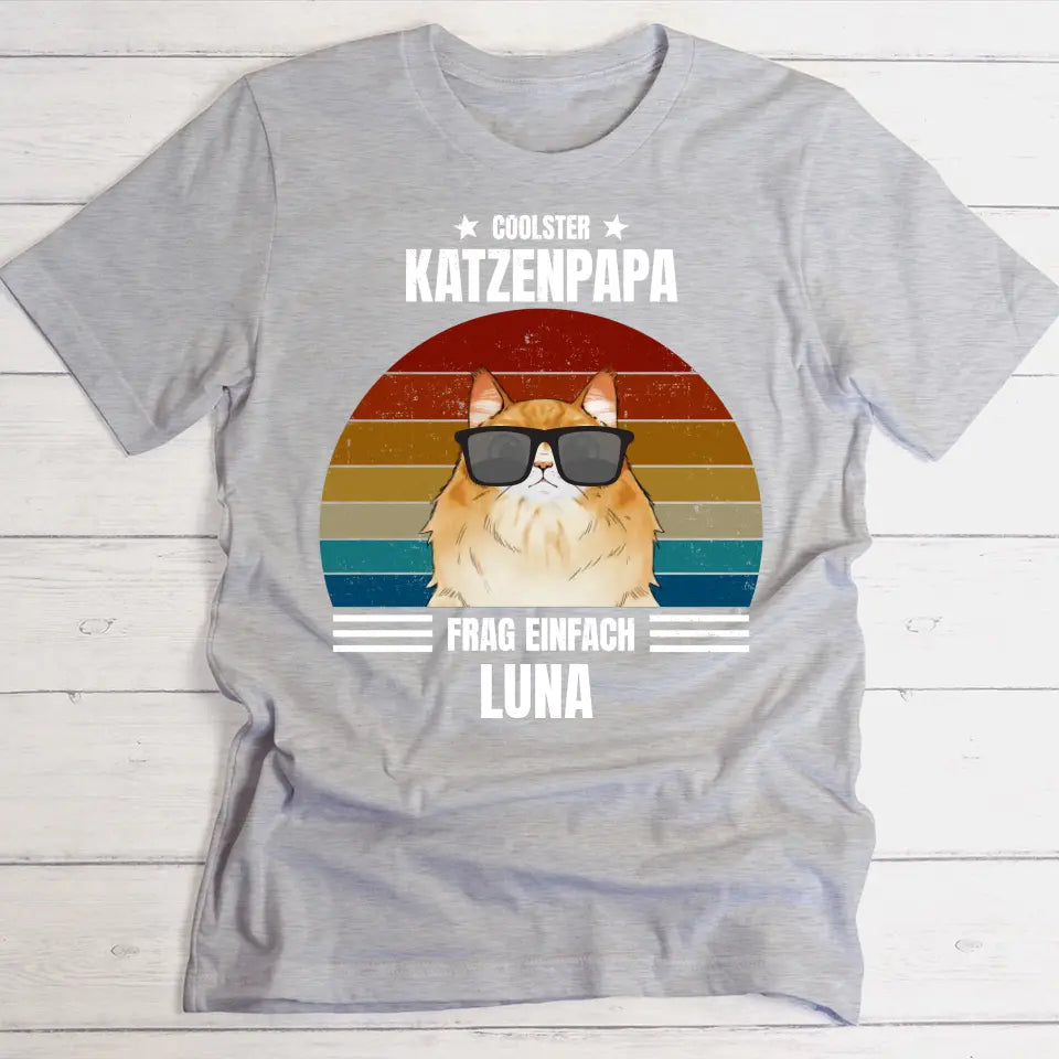 Coolster Katzenpapa - Individuelles T-Shirt