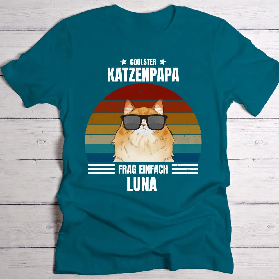 Coolster Katzenpapa - Individuelles T-Shirt