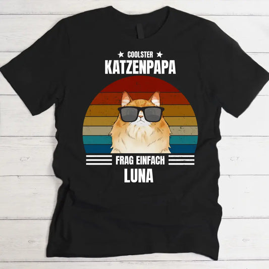 Coolster Katzenpapa - Individuelles T-Shirt