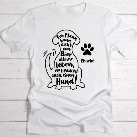 Silhouette Bier & Wuff - Individuelles T-Shirt - Featured Image