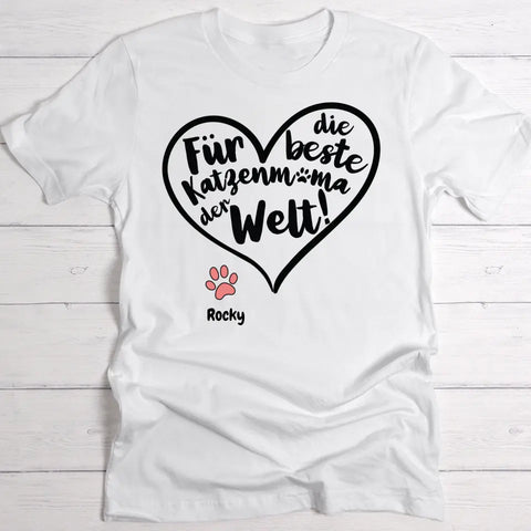 Beste Haustiermama Herz - Individuelles T-Shirt - Featured Image