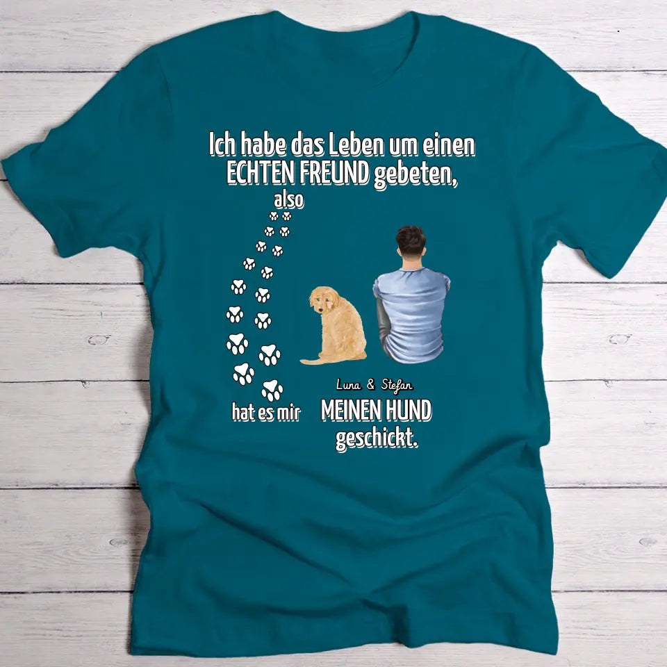 Echter Freund - Individuelles T-Shirt