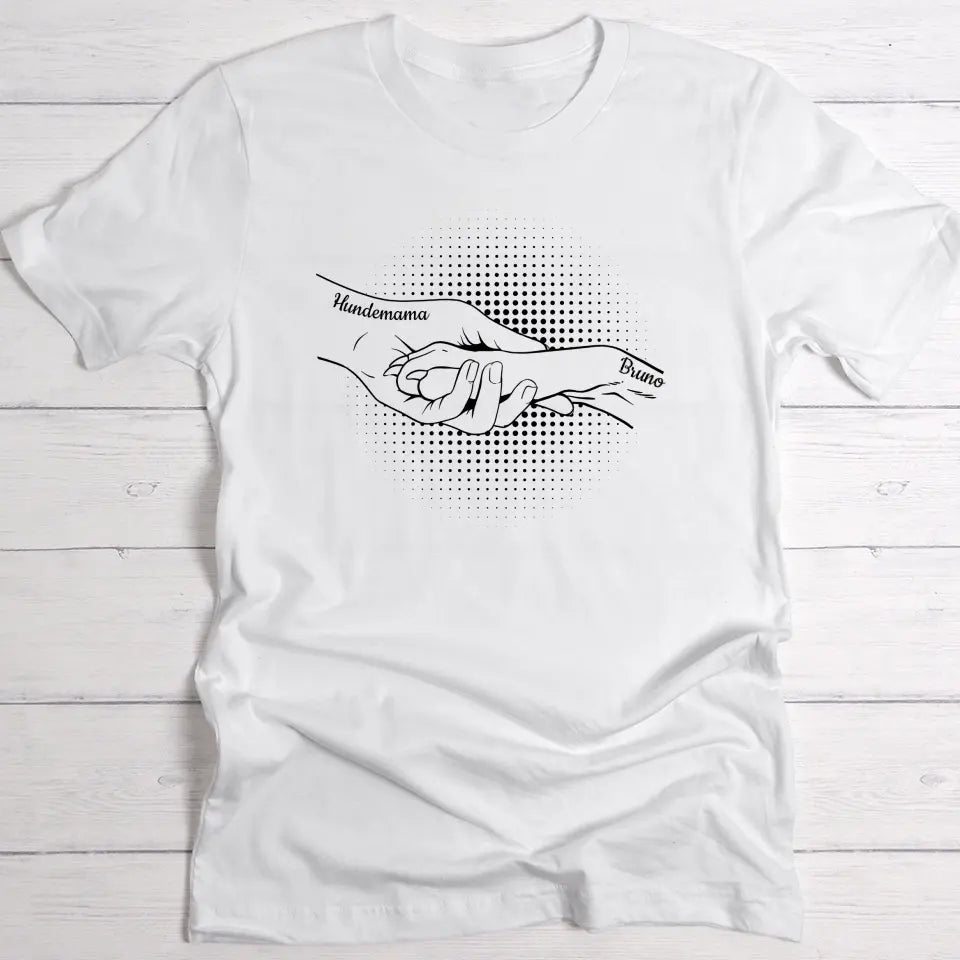 Hand und Pfote - Individuelles T-shirt