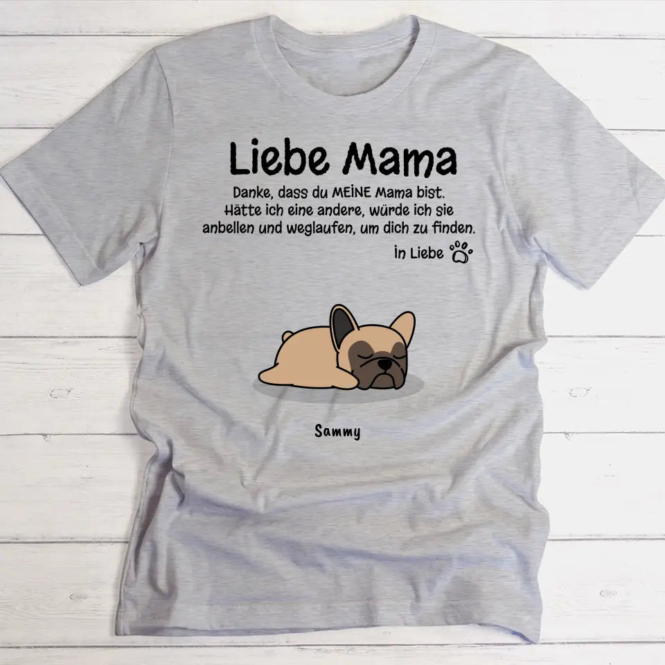 Liebe Mama, Danke! - Individuelles T-Shirt