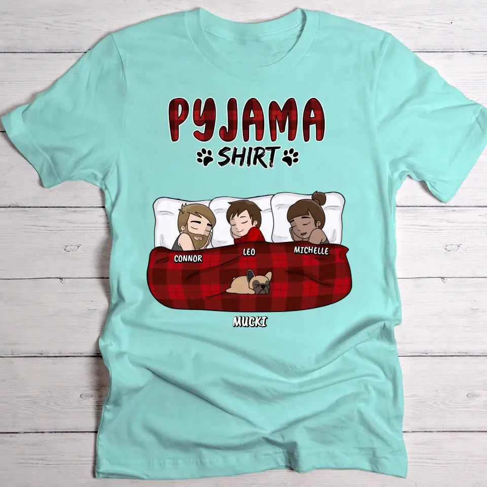 Mein Pyjama Shirt (Familie) - Individuelles T-Shirt