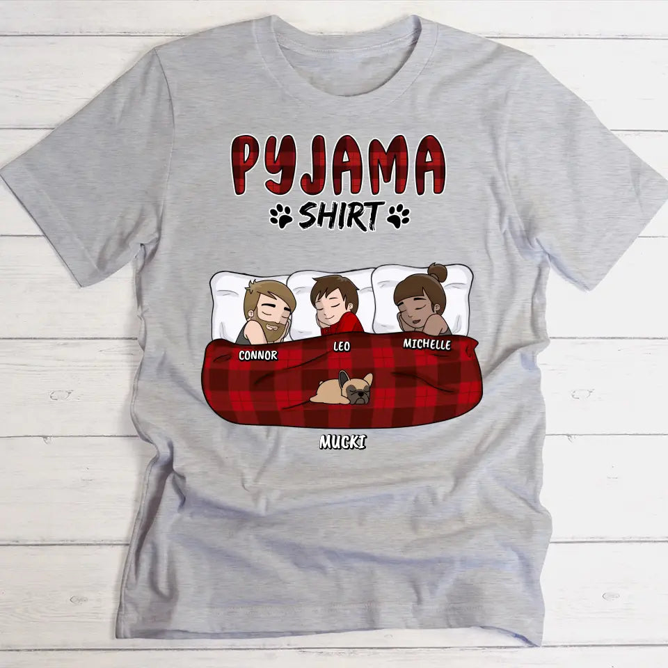 Mein Pyjama Shirt (Familie) - Individuelles T-Shirt