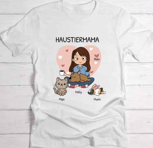 Haustiereltern - Individuelles T-Shirt (Comic Style)