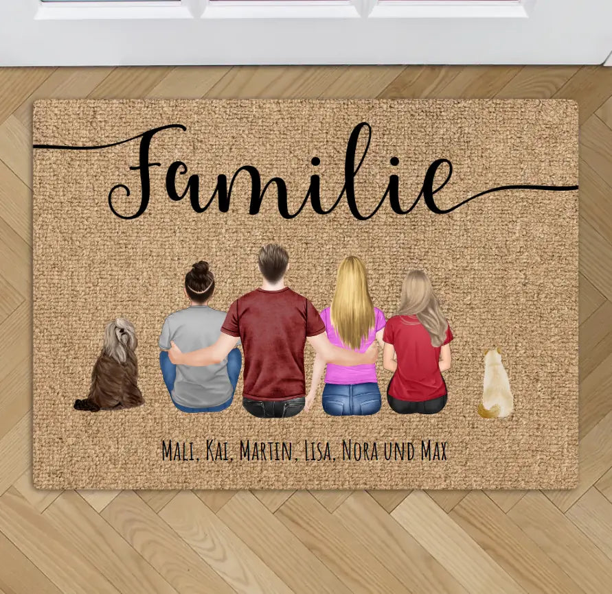Familie - Individuelle Fußmatte