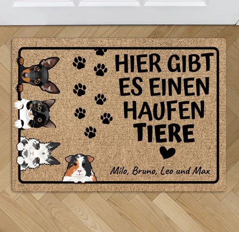 Ein Haufen Tiere - Individuelle Fußmatte - Featured Image