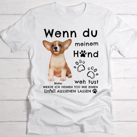 Wenn du meinem Tier weh tust - Individuelles T-Shirt - Featured Image