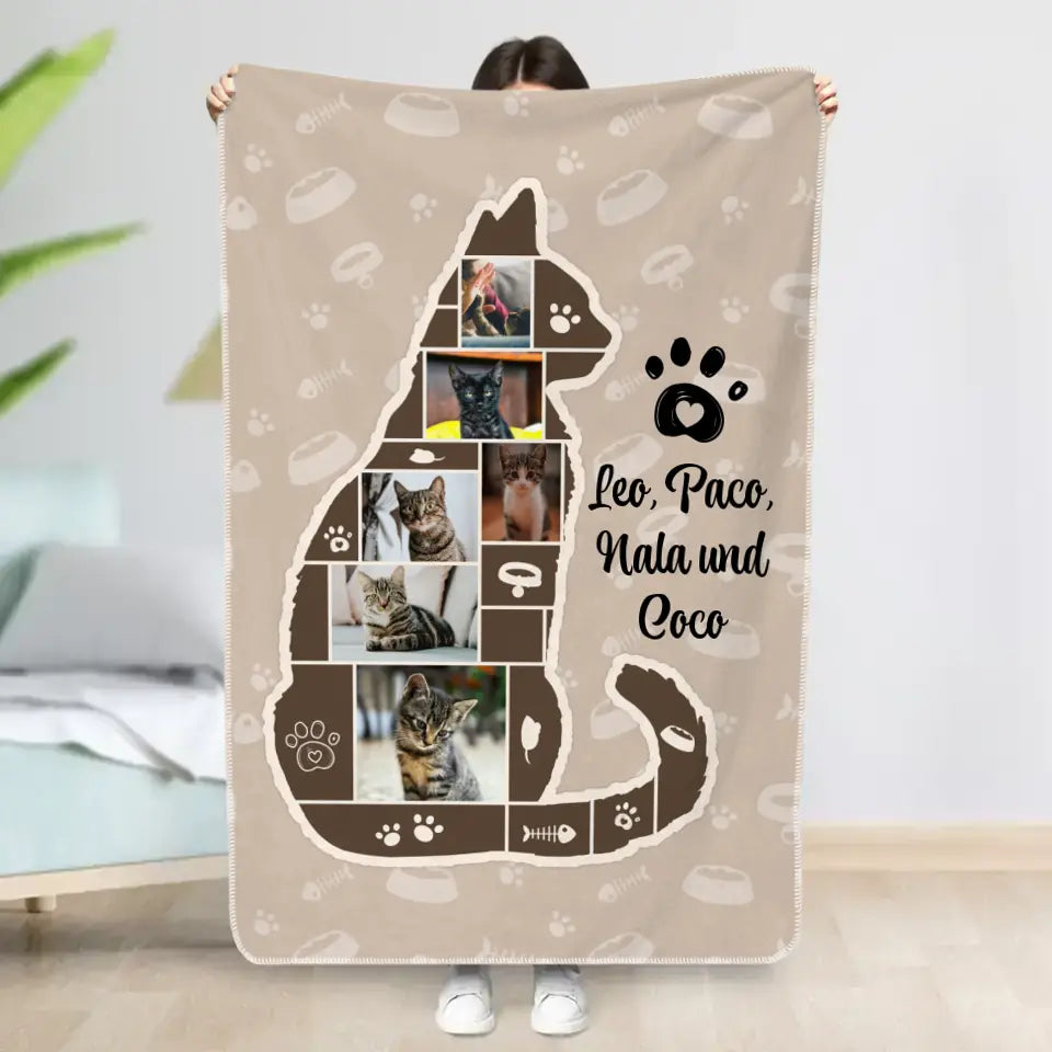 Fotocollage Tier - Individuelle Decke