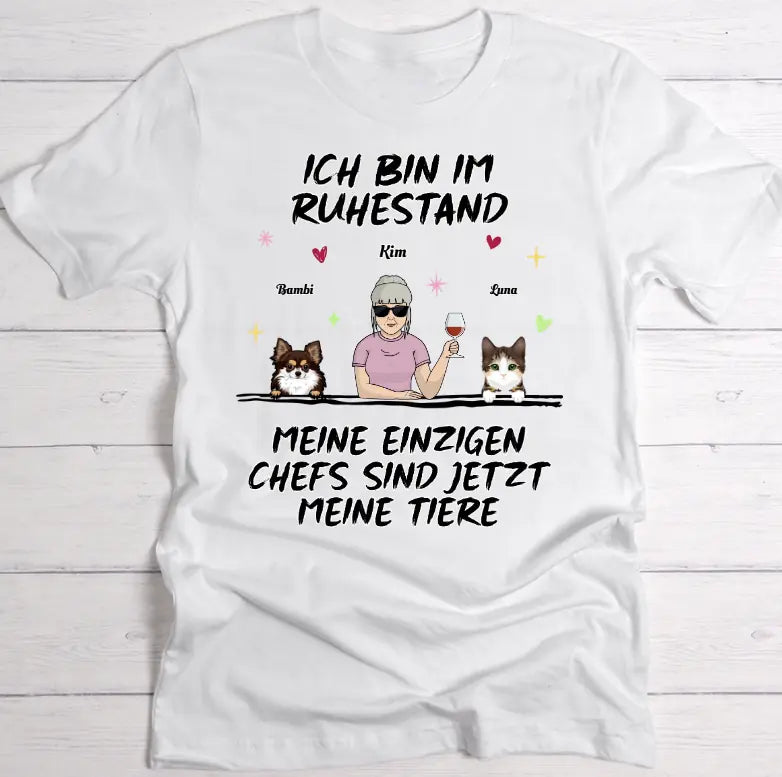 Ich bin im Ruhestand - Individuelles T-Shirt