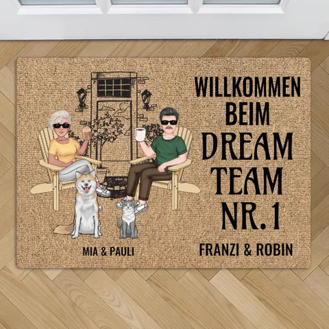 Dream Team Nr. 1 - Individuelle Fußmatte - Featured Image