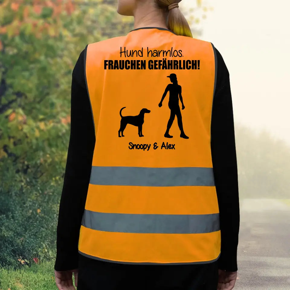 Hund harmlos - Individuelle Warnweste