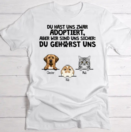 Adoptiert - Individuelles T-Shirt