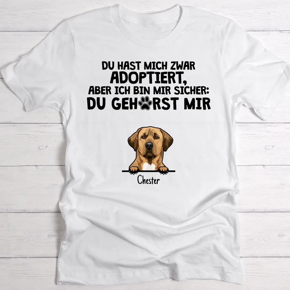 Adoptiert - Individuelles T-Shirt