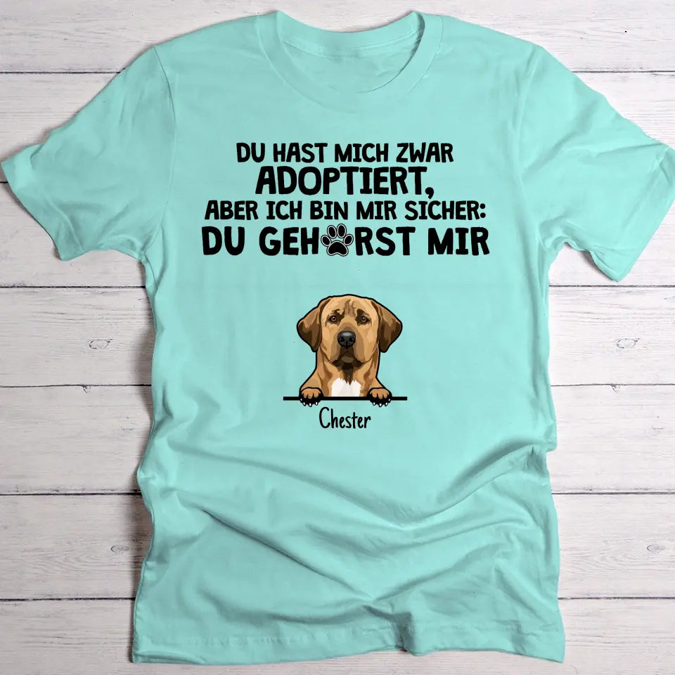 Adoptiert - Individuelles T-Shirt