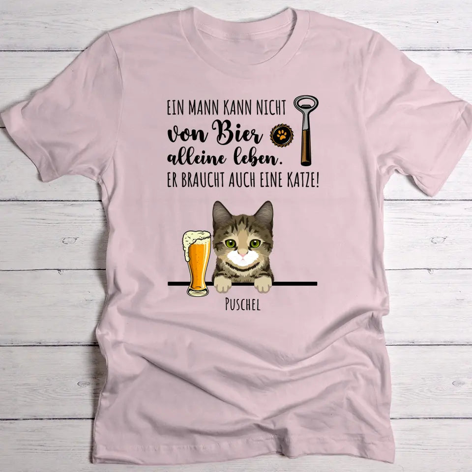 Bier & Miau - Individuelles T-Shirt