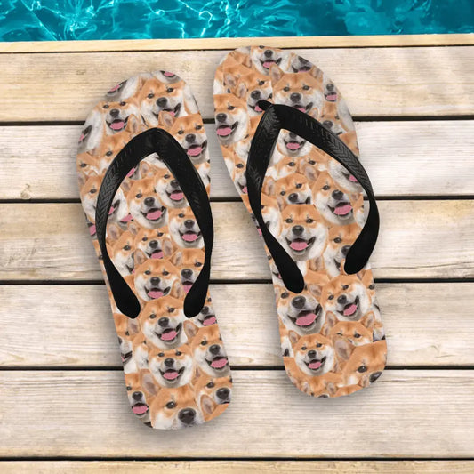 Wildes Fotomuster - Individuelle Flip Flops