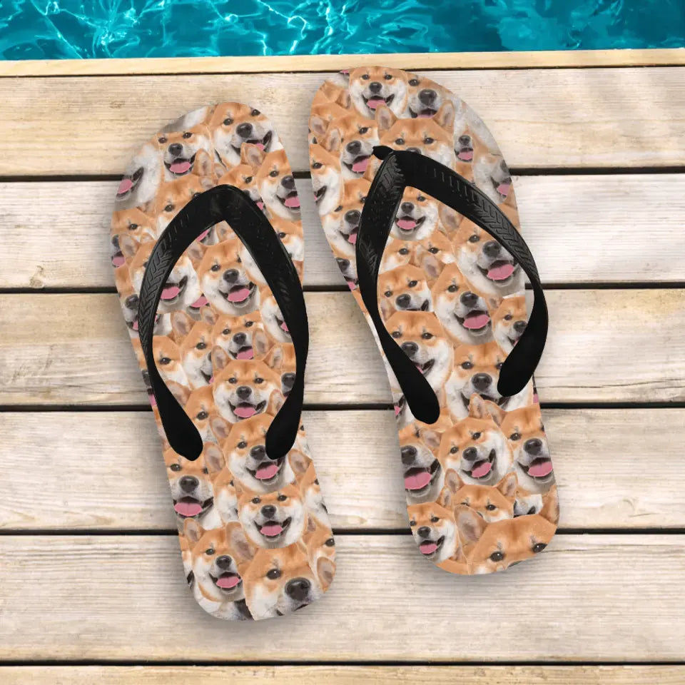 Wildes Fotomuster - Individuelle Flip Flops