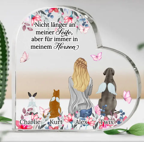 Für immer im Herzen - Individuelles Glasherz - Featured Image