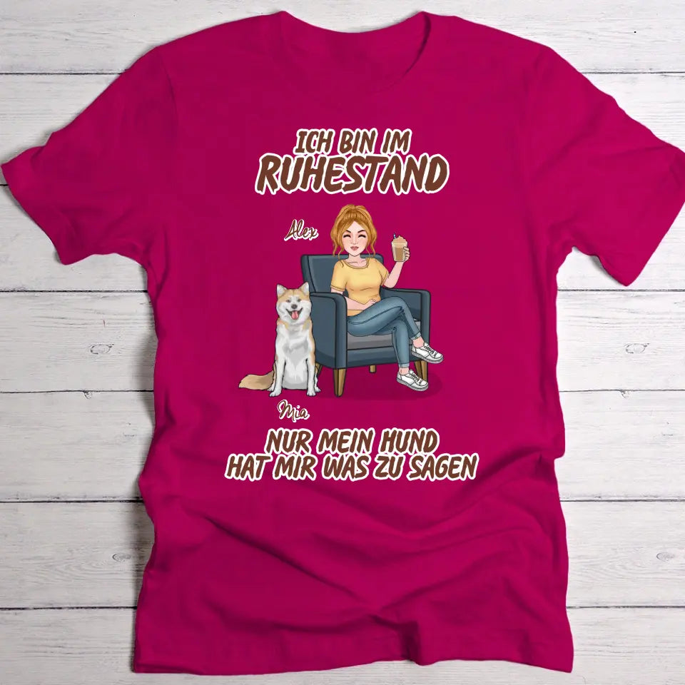 Mit Tier im Ruhestand - Individuelles T-shirt