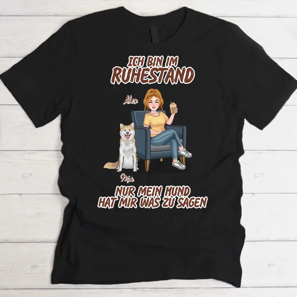 Mit Tier im Ruhestand - Individuelles T-shirt