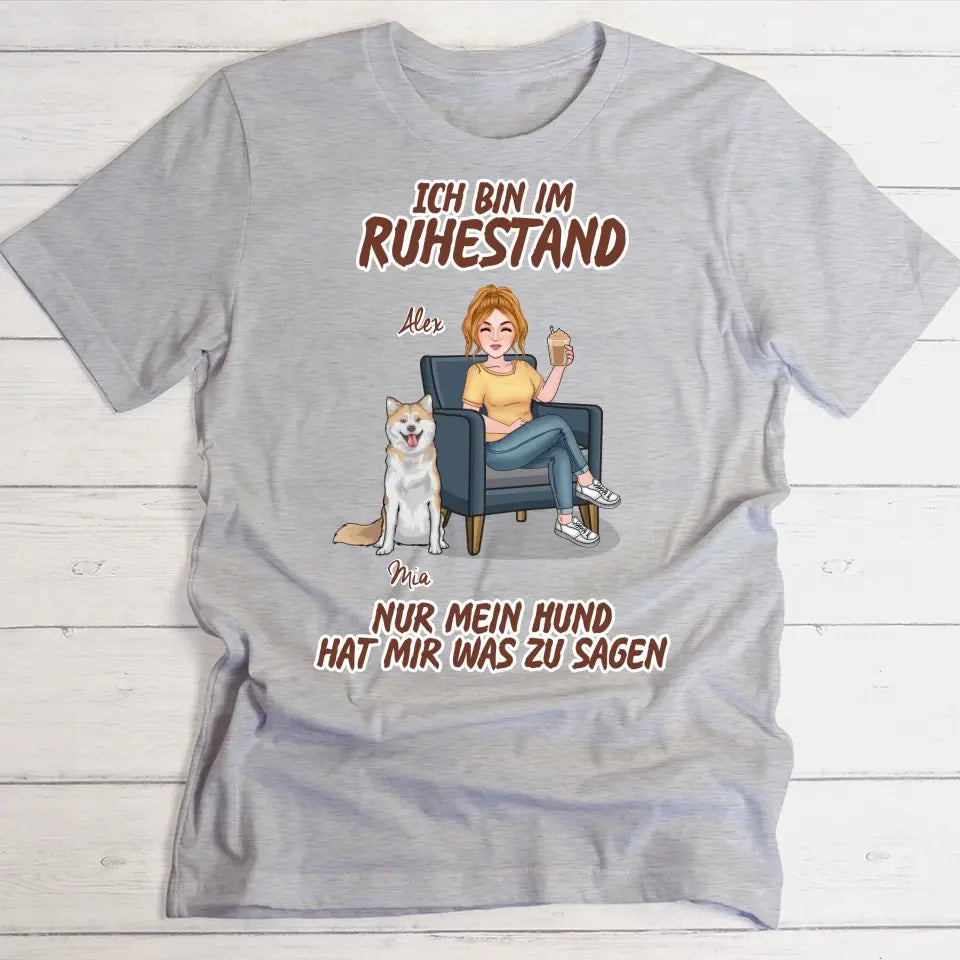 Mit Tier im Ruhestand - Individuelles T-shirt