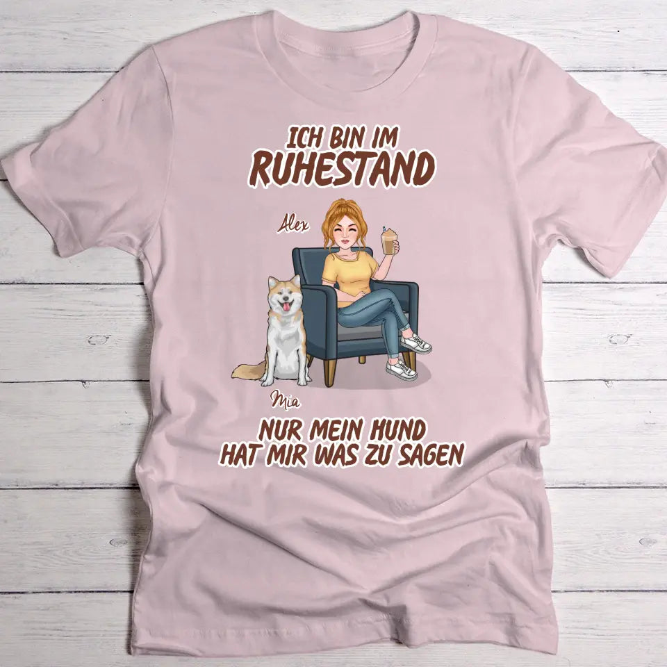 Mit Tier im Ruhestand - Individuelles T-shirt