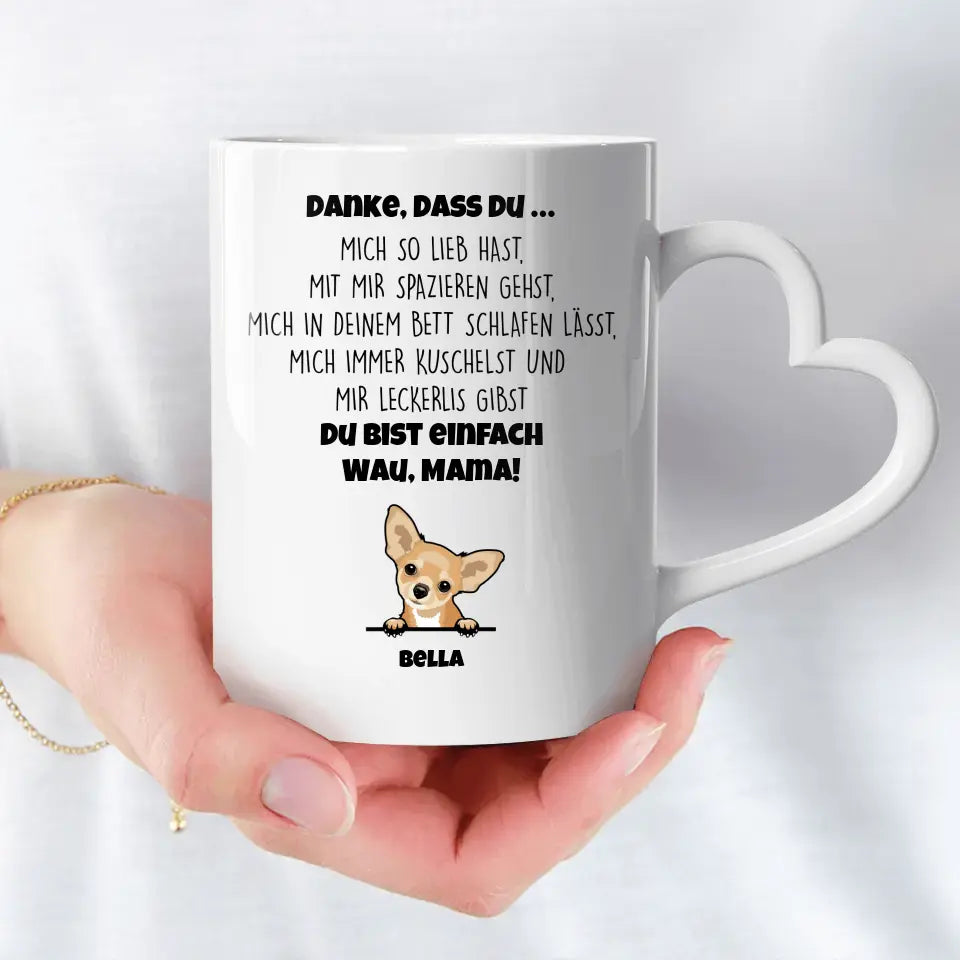 Danke Hundemama - Individuelle Tasse