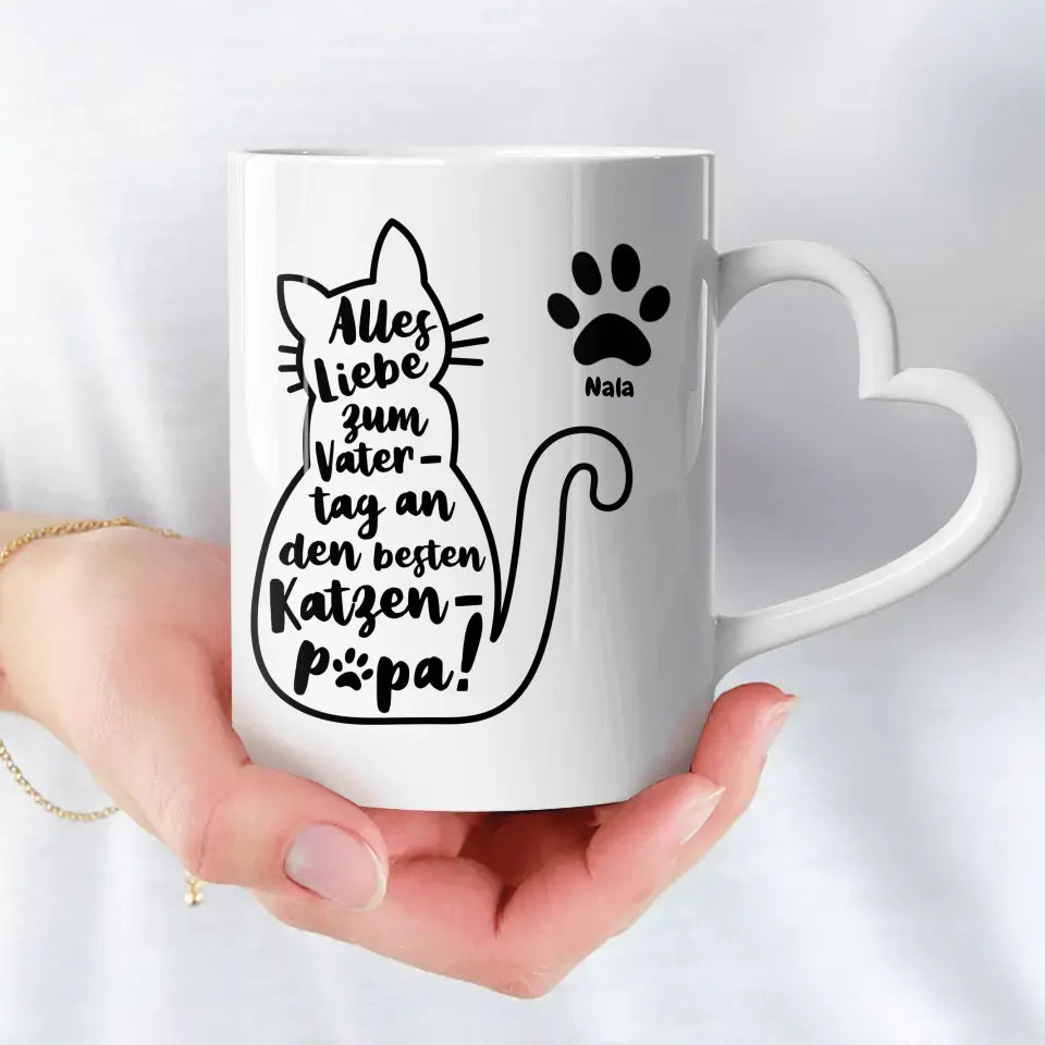 Bester Katzenpapa - Individuelle Tasse