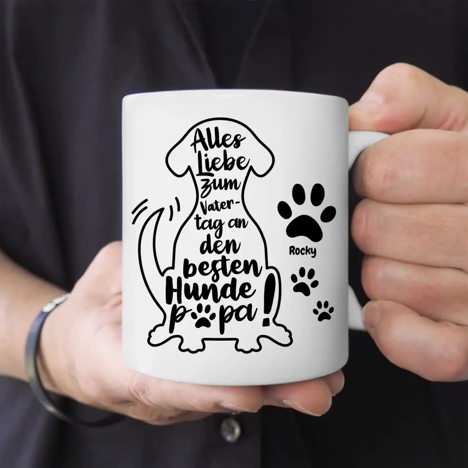 Bester Hundepapa - Individuelle Tasse