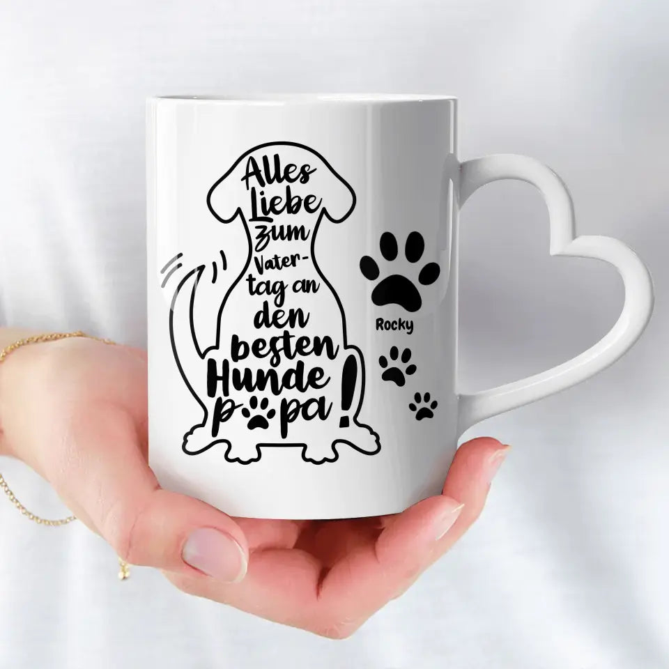 Bester Hundepapa - Individuelle Tasse