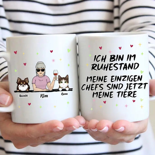 Ich bin im Ruhestand - Individuelle Tasse