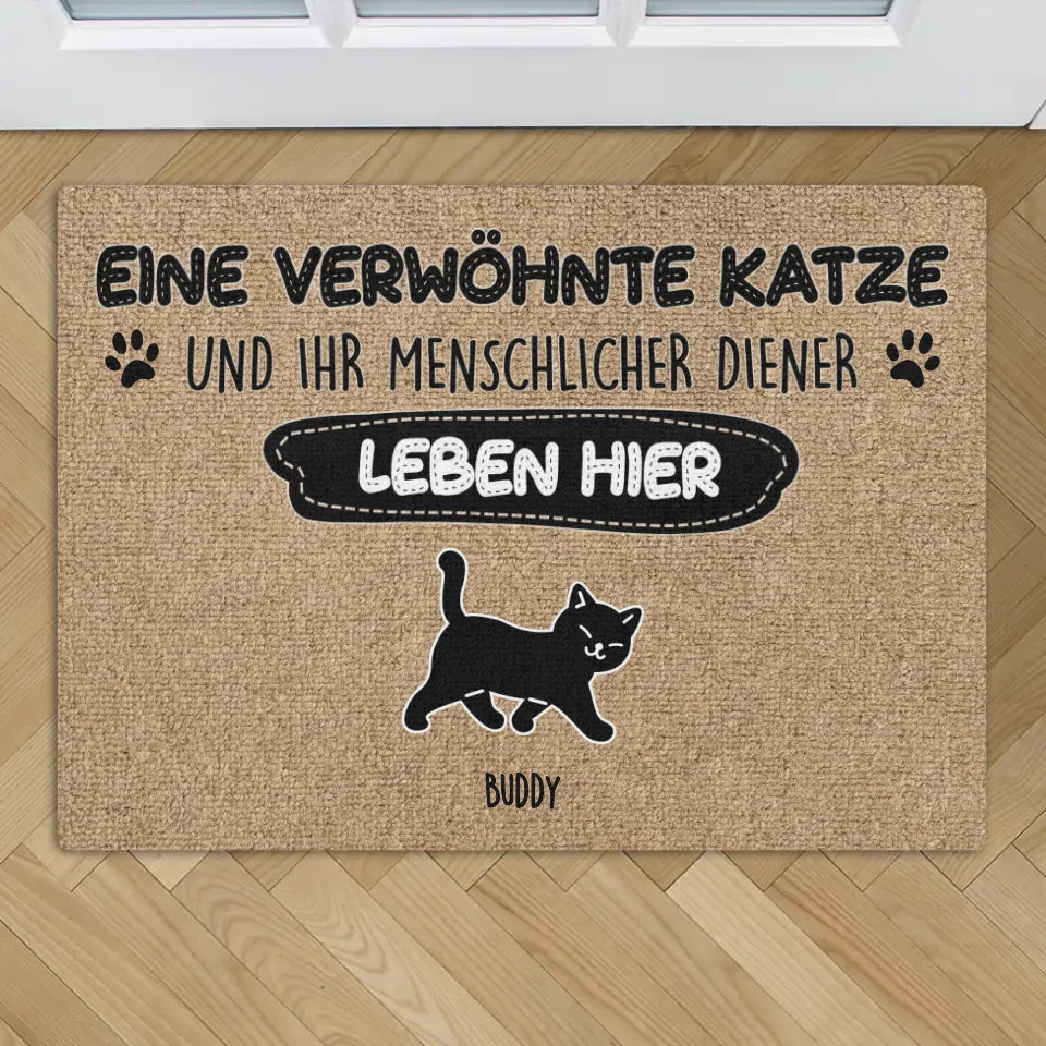 Verwöhnte Katzen - Individuelle Fußmatte