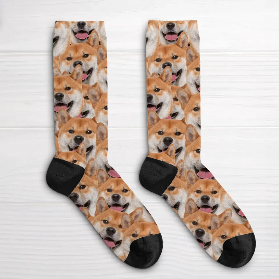 Wildes Fotomuster - Individuelle Socken