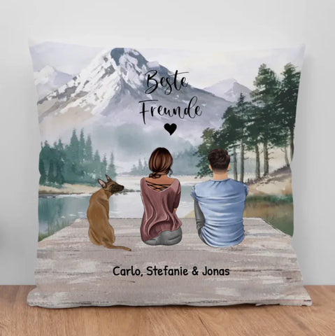 Unterwegs mit Haustier Pärchen - Individuelles Kissen - Featured Image