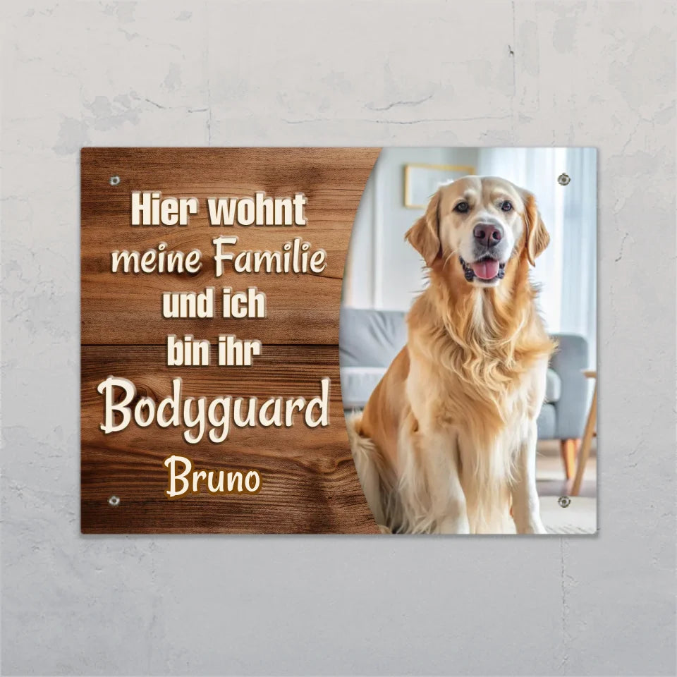 Bodyguard - Individuelles Türschild