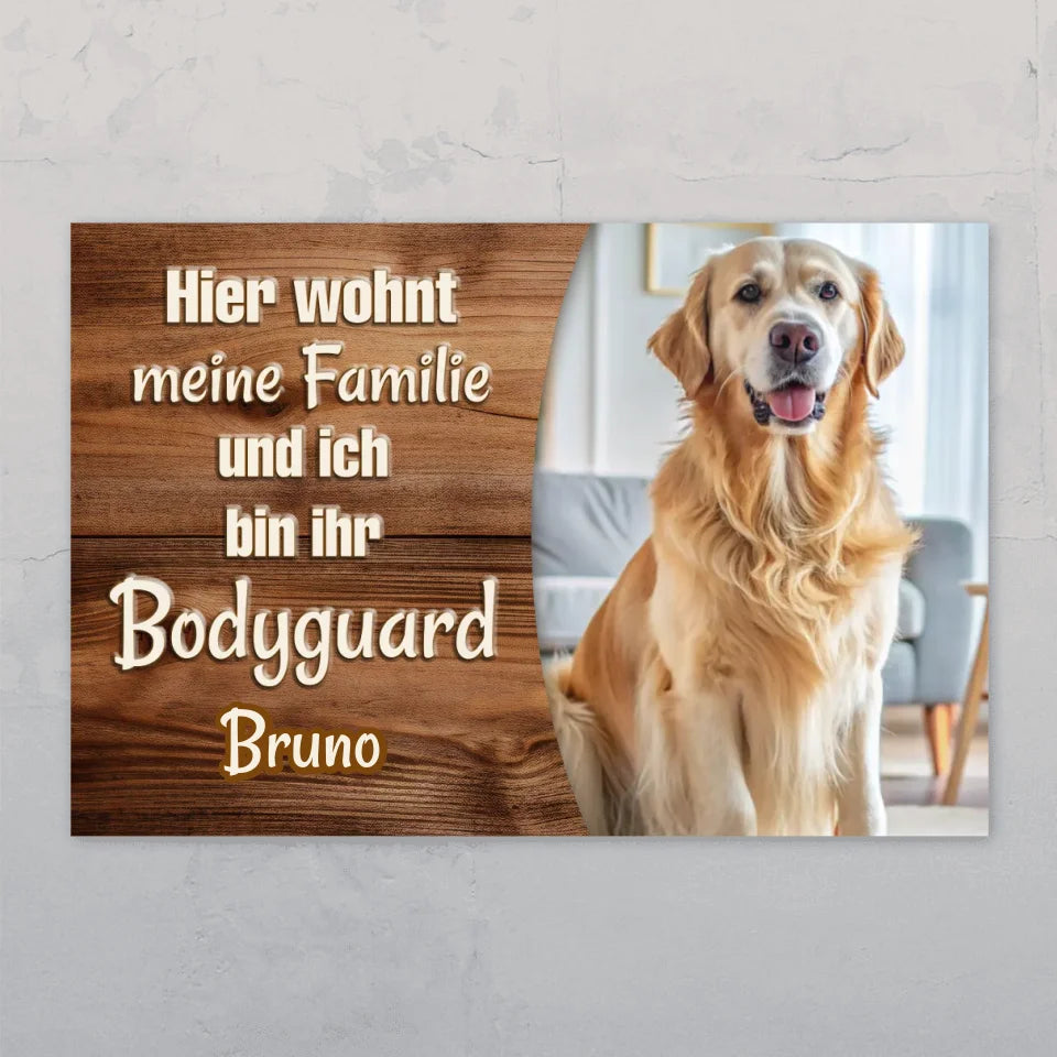 Bodyguard - Individuelles Türschild