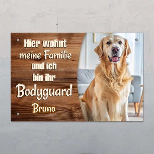 Bodyguard - Individuelles Türschild