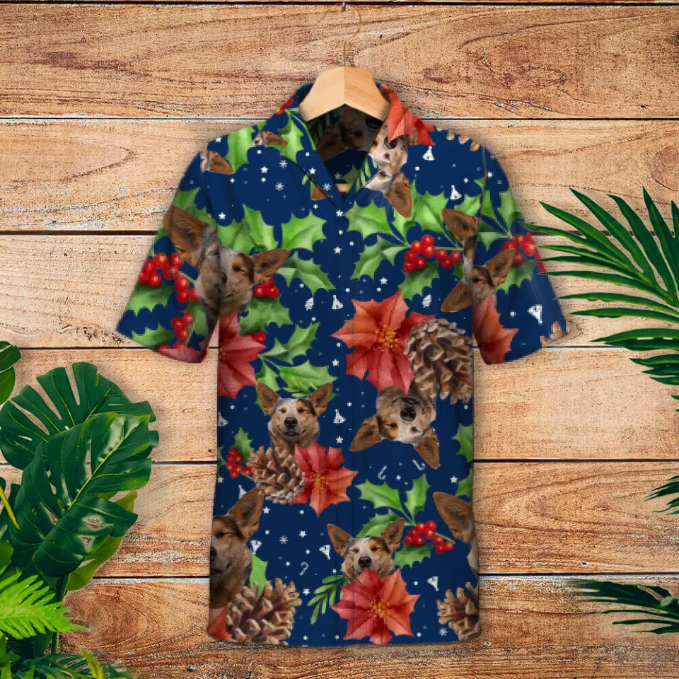 Weihnachtliches Fotomuster - Individuelles Hawaiihemd