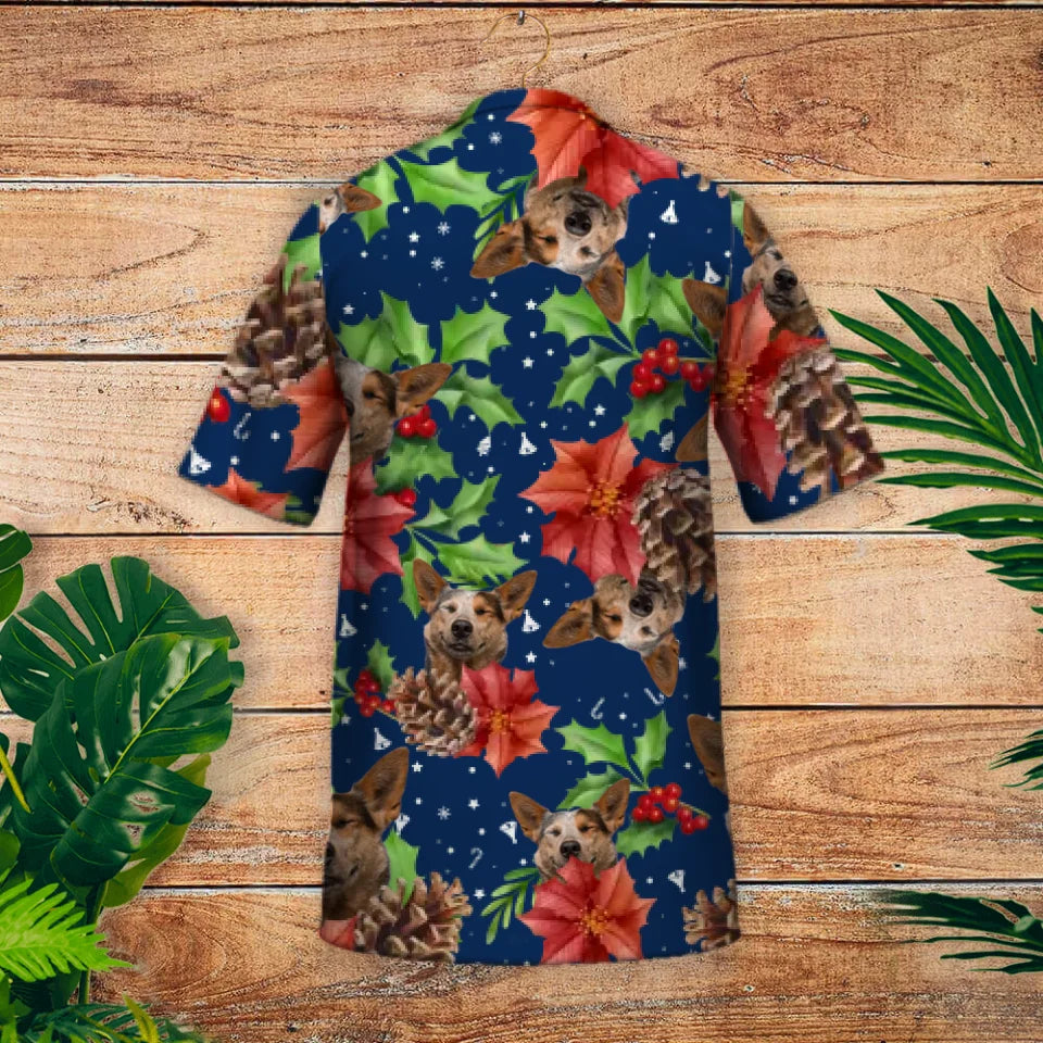 Weihnachtliches Fotomuster - Individuelles Hawaiihemd