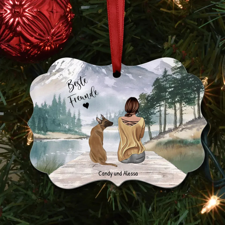 Personalisiertes Ornament - Unterwegs mit Haustier