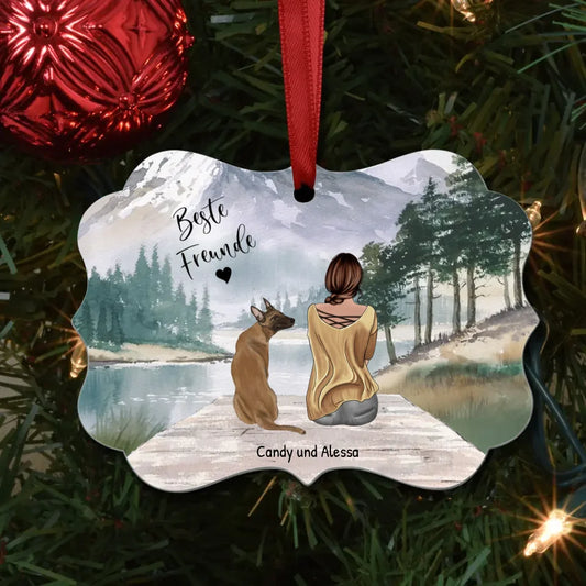 Personalisiertes Ornament - Unterwegs mit Haustier