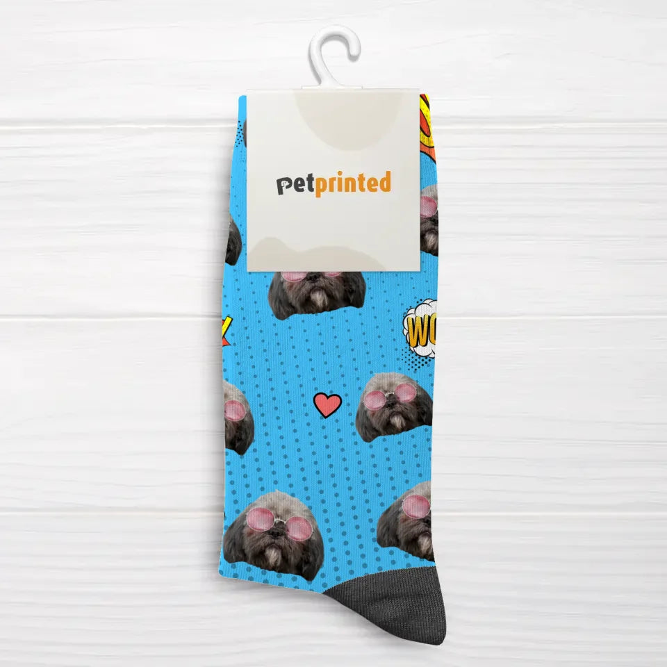 Comic Wuff & Miau - Individuelle Socken