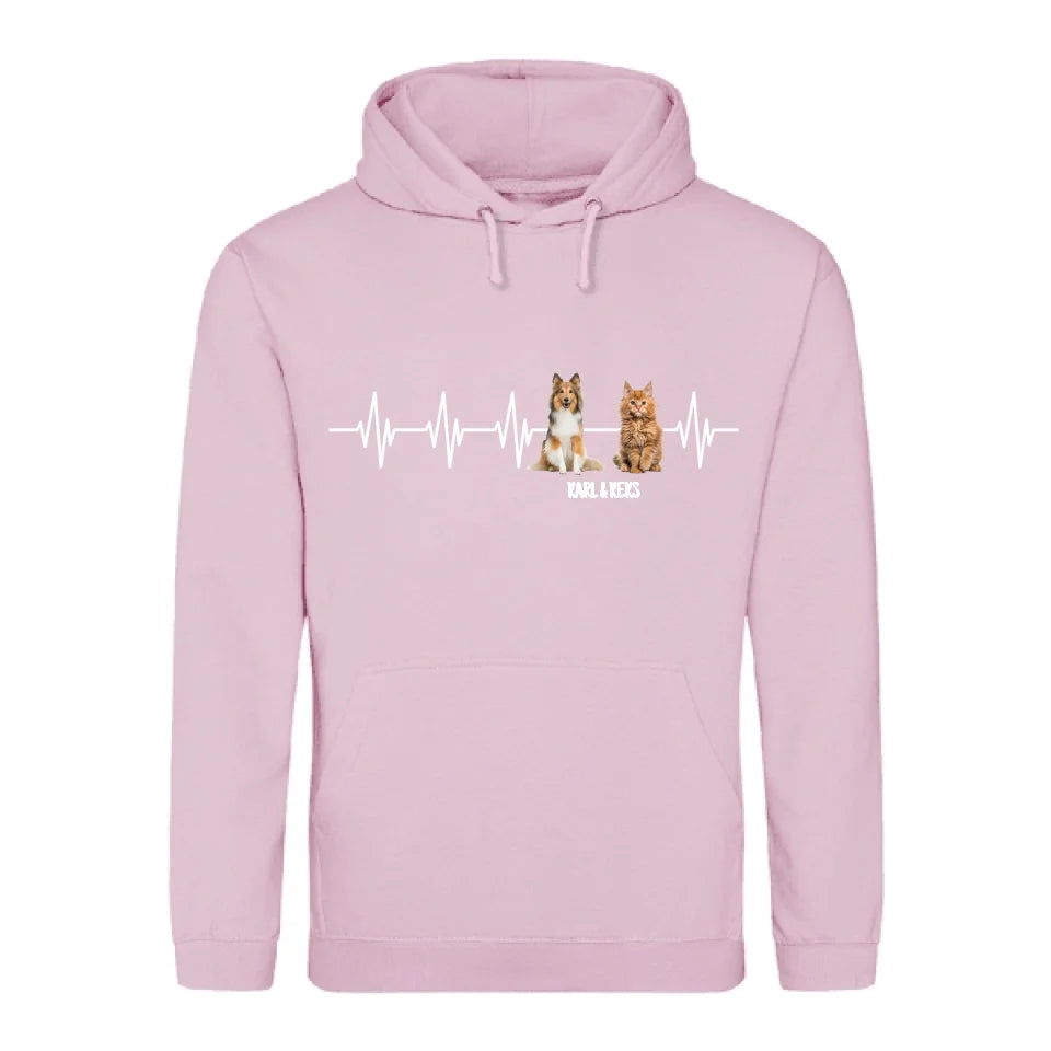 Herzschlag - Individueller Hoodie