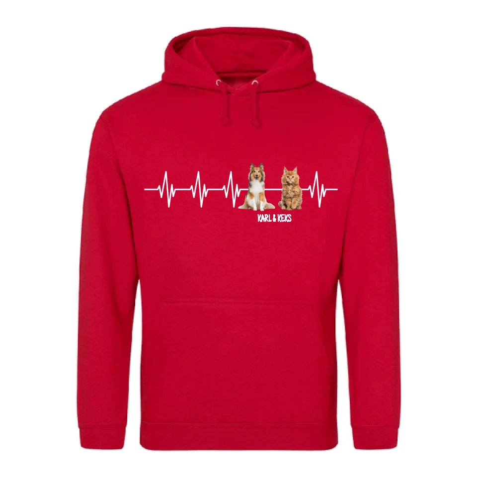 Herzschlag - Individueller Hoodie