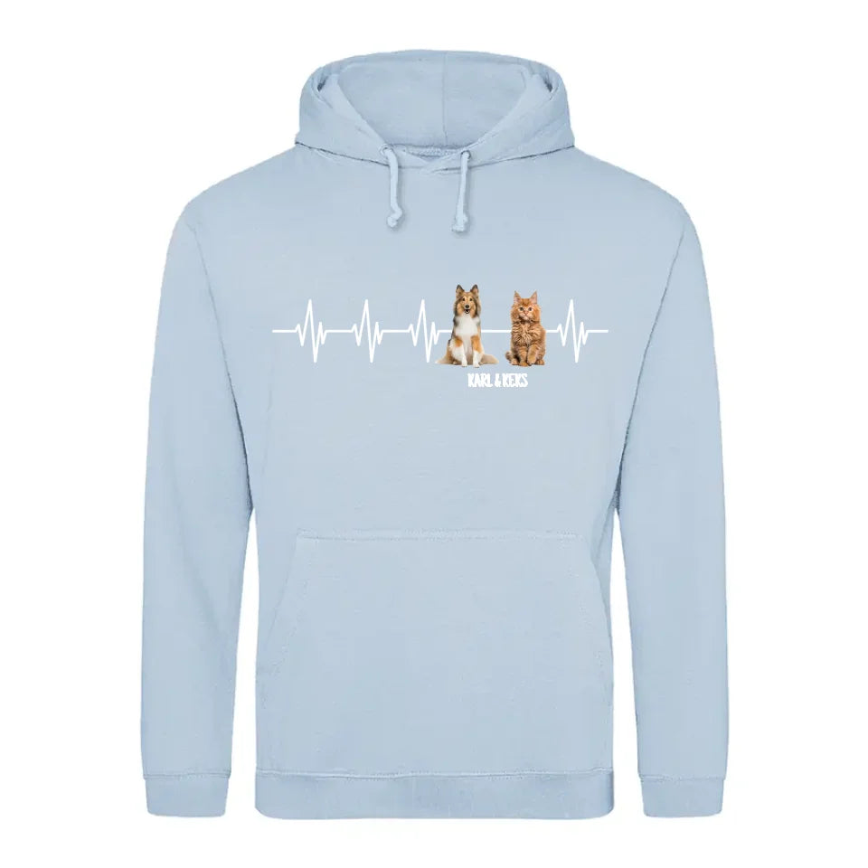 Herzschlag - Individueller Hoodie